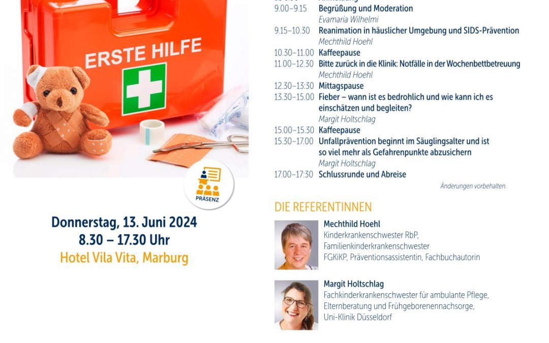 Notfälle in häuslicher Umgebung und Notfallprävention 13.06.2024 Marburg